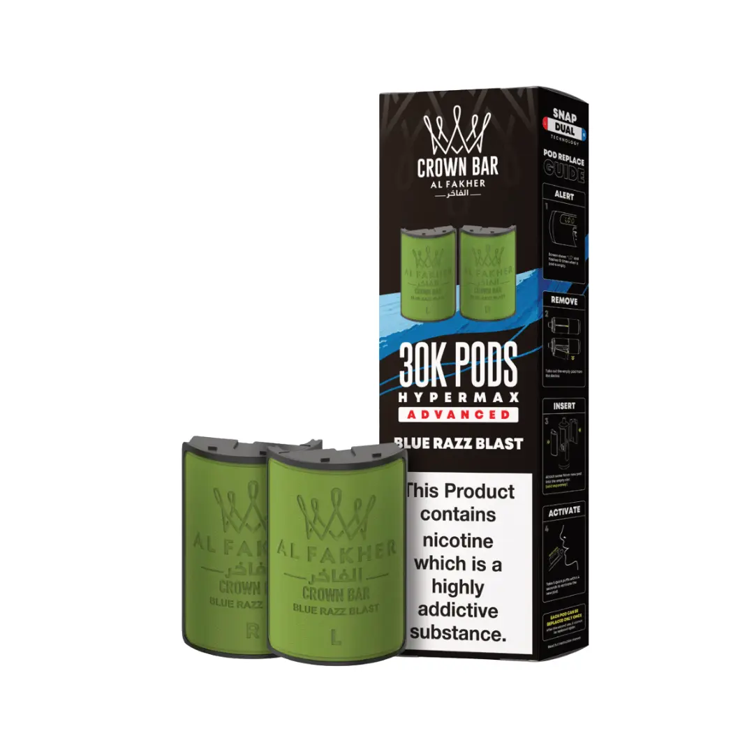 Al Fakher 30K Hypermax Blue Razz Blast Refill Pod