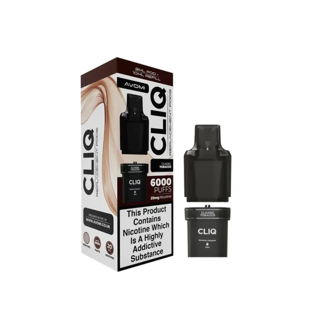 Avomi Cliq 6K Classic Tobacco Refill Pods