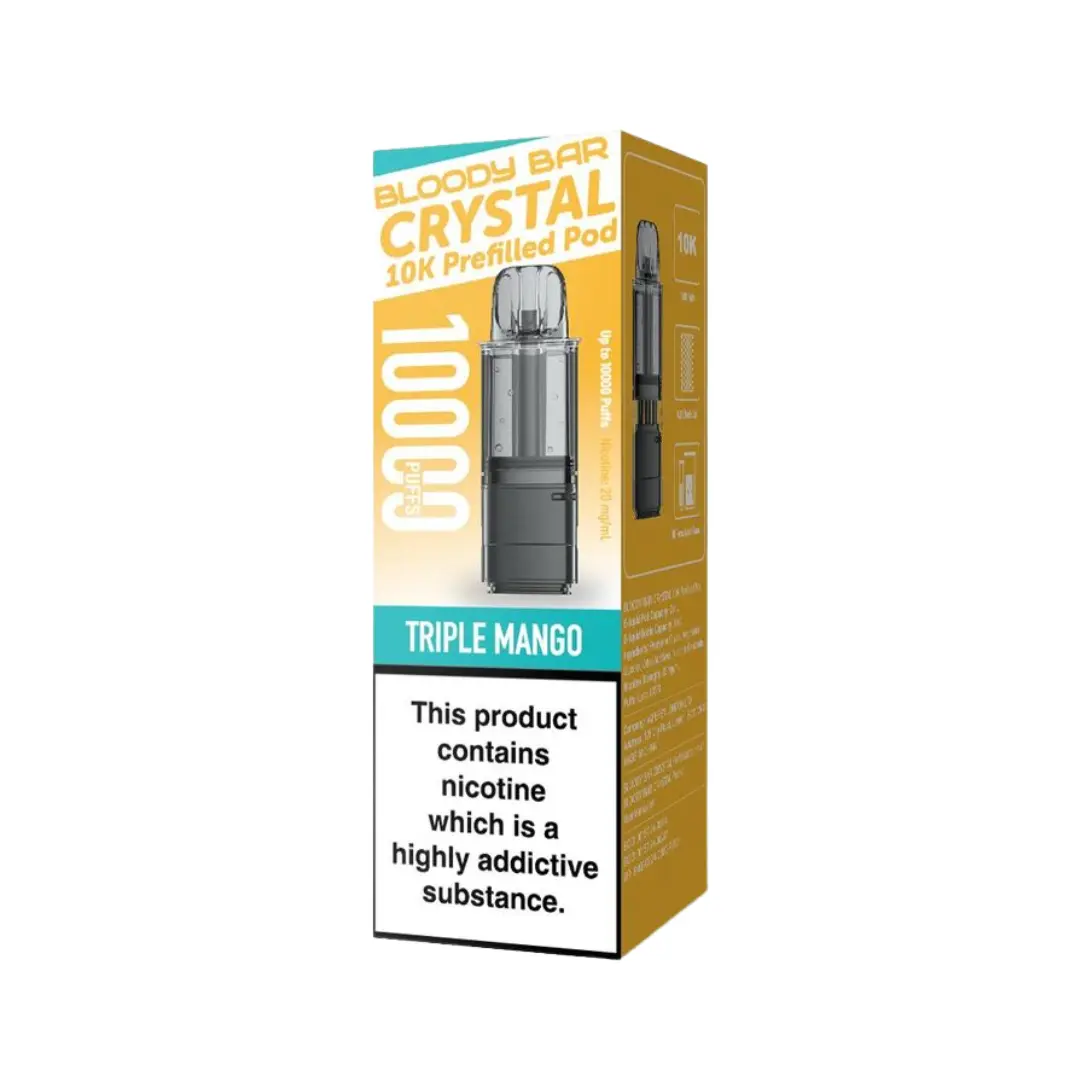 Bloody Bar Crystal 10K Triple Mango Refill Pods