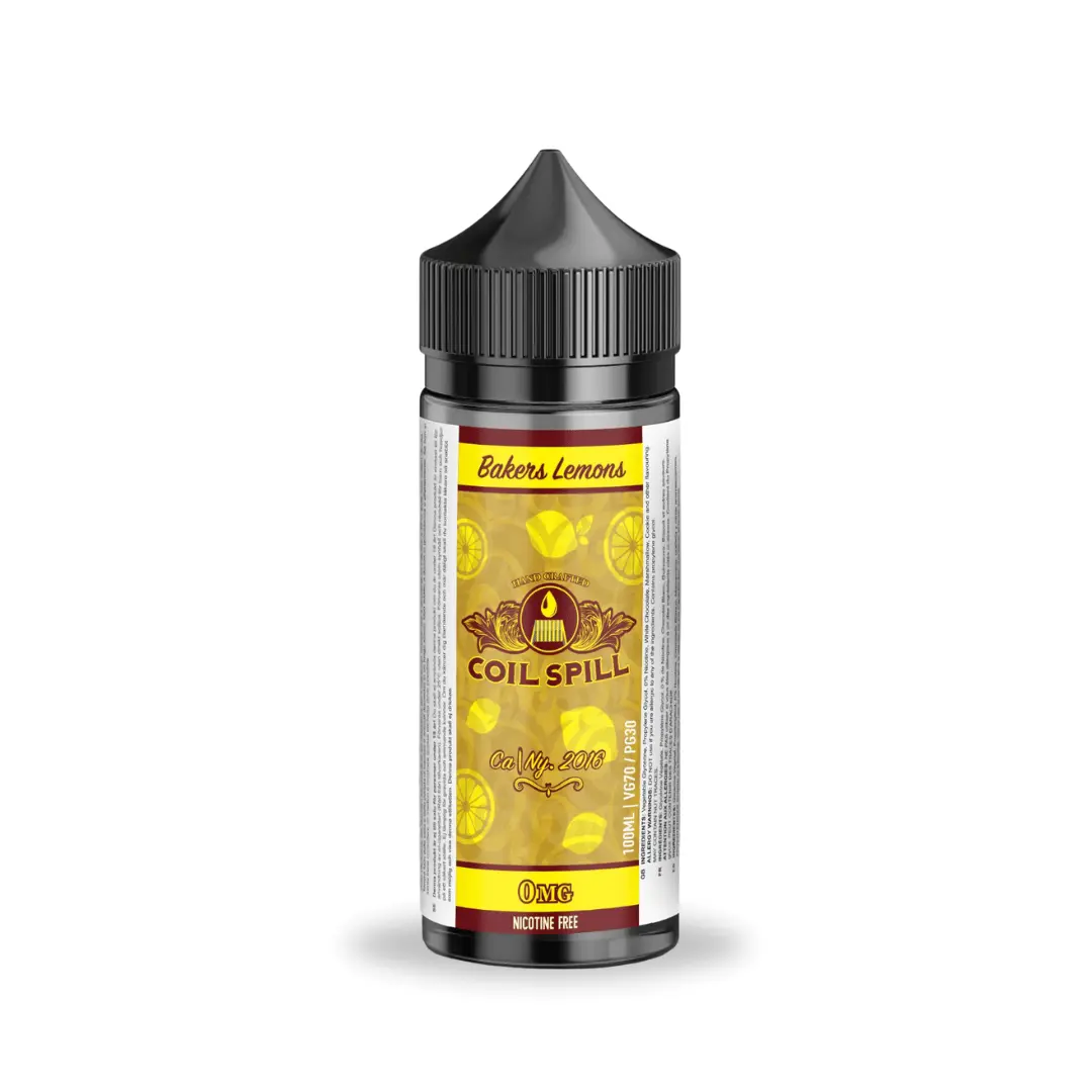 Coil Spill Bakers Lemons 100ml Shortfill