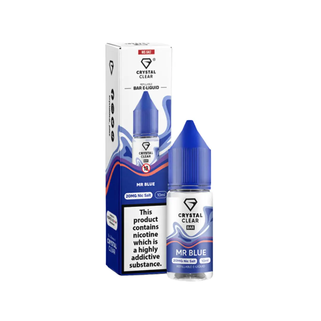 Crystal Clear Mr Blue 10ml Nic Salt E-liquid