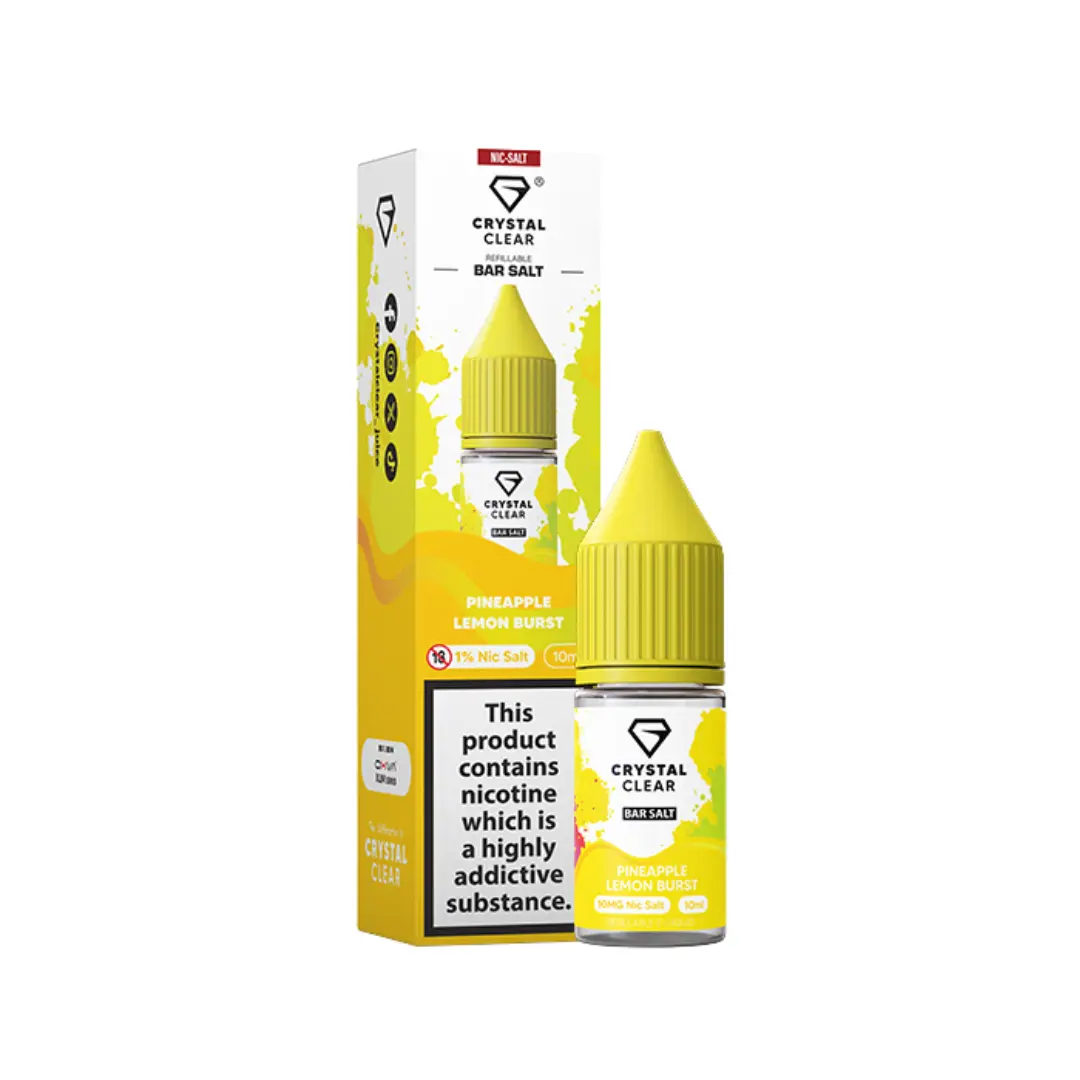 Crystal Clear Pineapple Lemon Burst 10ml Nic Salt E-liquid