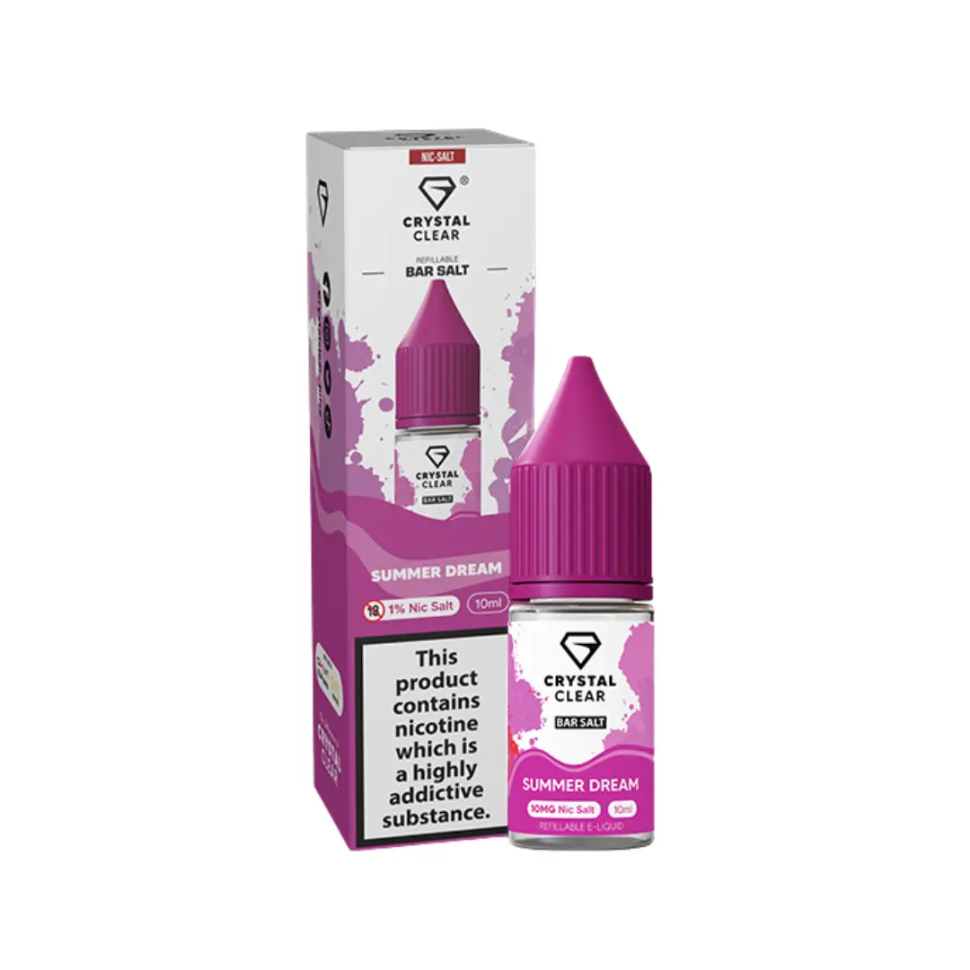 Crystal Clear Summer Dream 10ml Nic Salt E-liquid