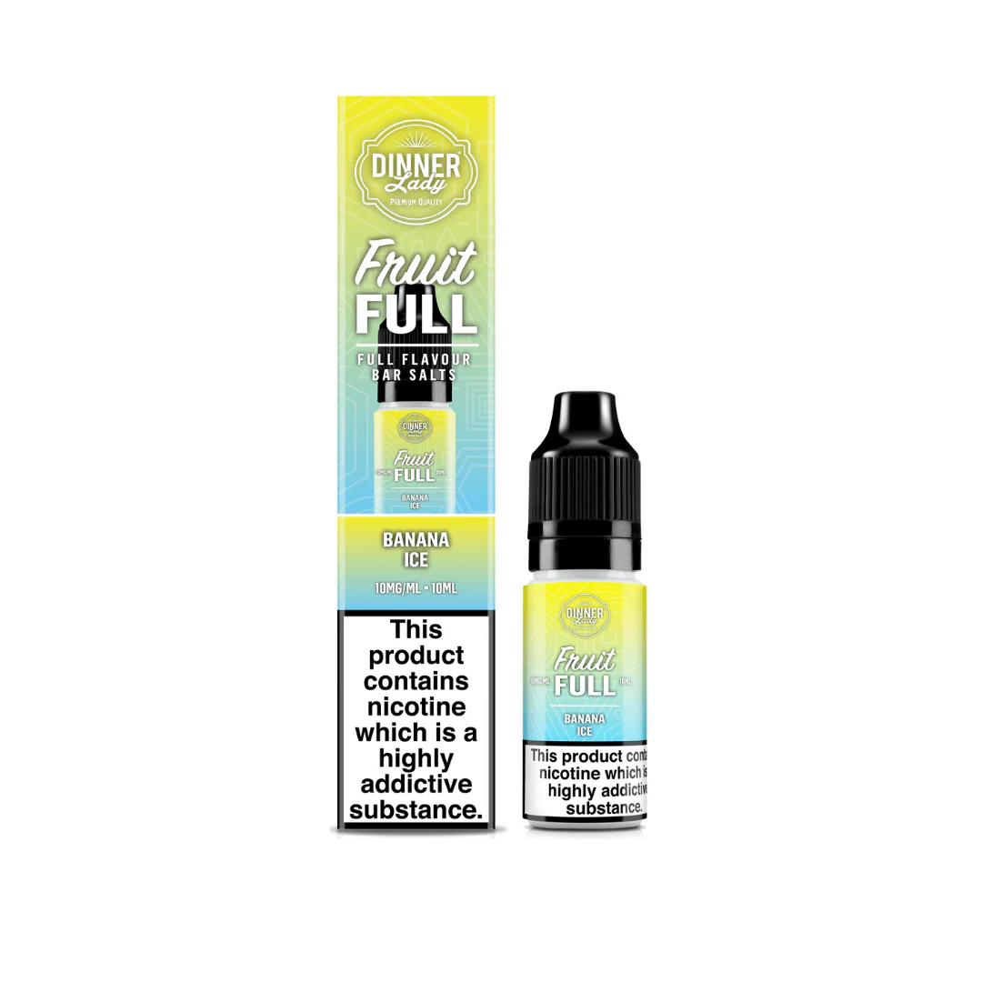 Dinner Lady Fruit Full Banana Ice 10ml Nic Salt