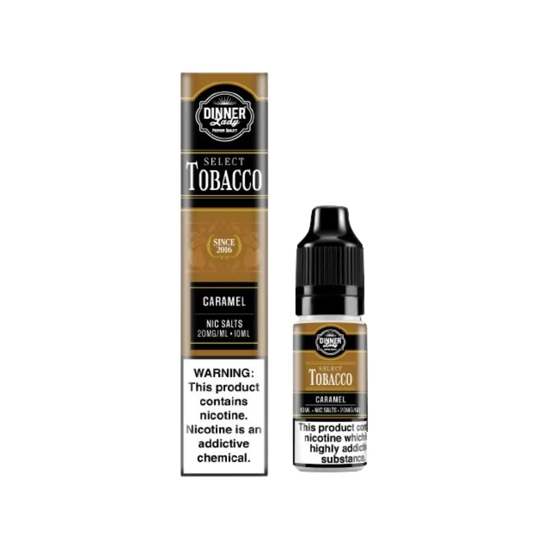Dinner Lady Select Tobacco Caramel 10ml Nic Salt
