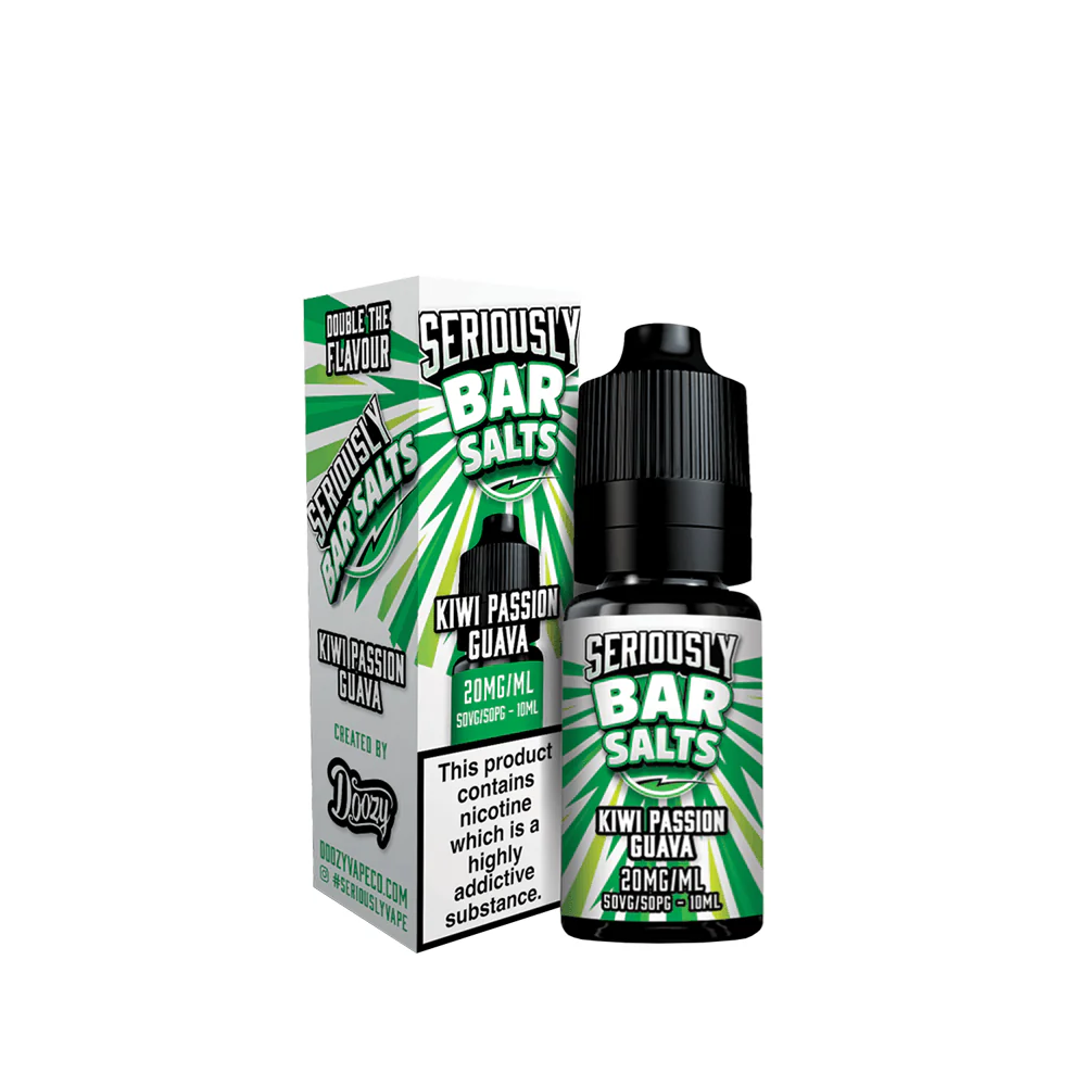 Doozy Seriously Bar Kiwi Passion Guava 10ml Nic Salt