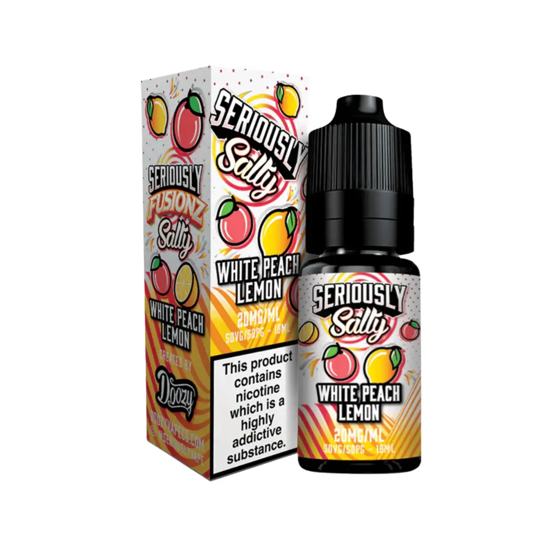 Doozy Seriously Fusionz White Peach Lemon 10ml Nic Salt
