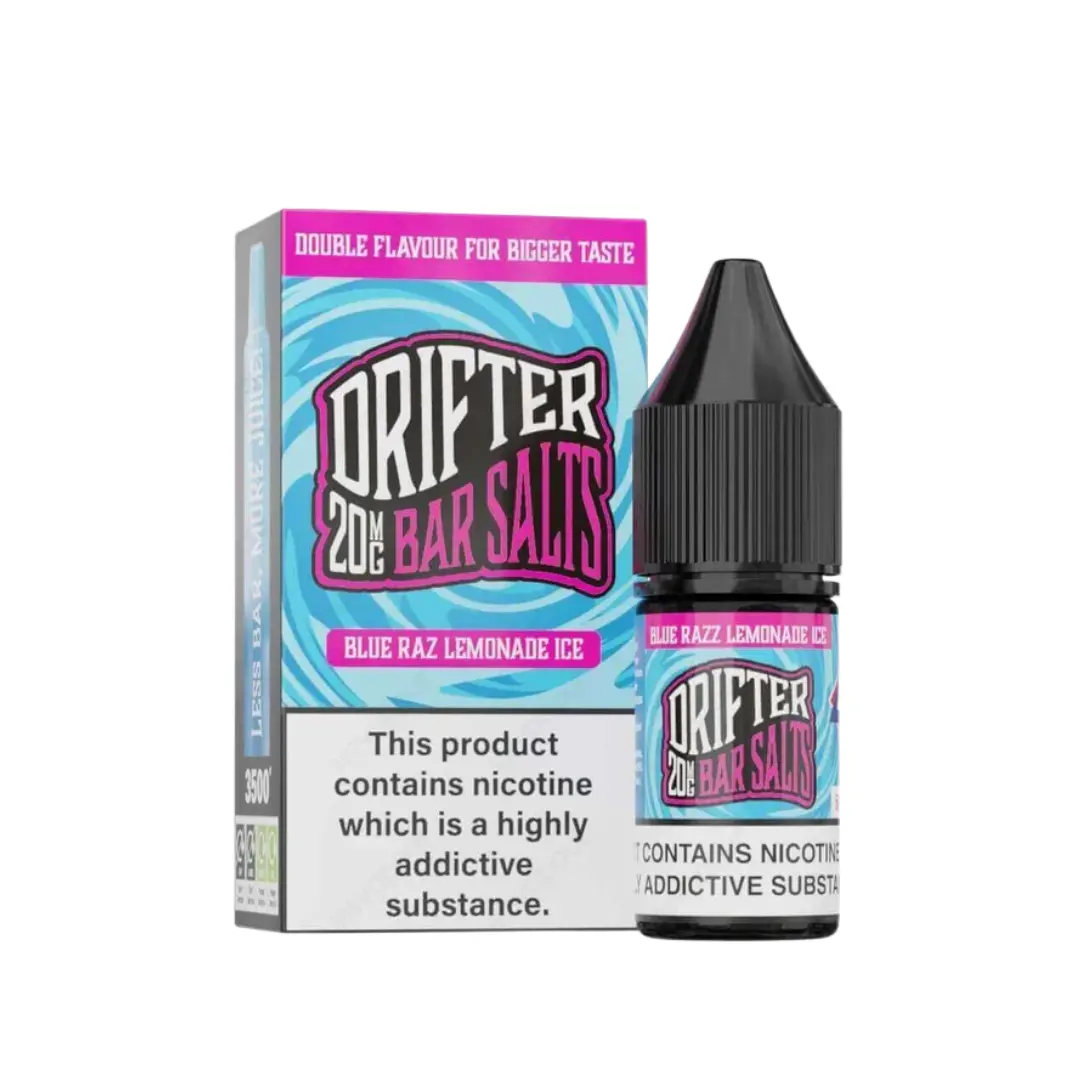 Drifter Bar Salts Blue Raz Lemonade Ice 10ml Nic Salt E-liquid