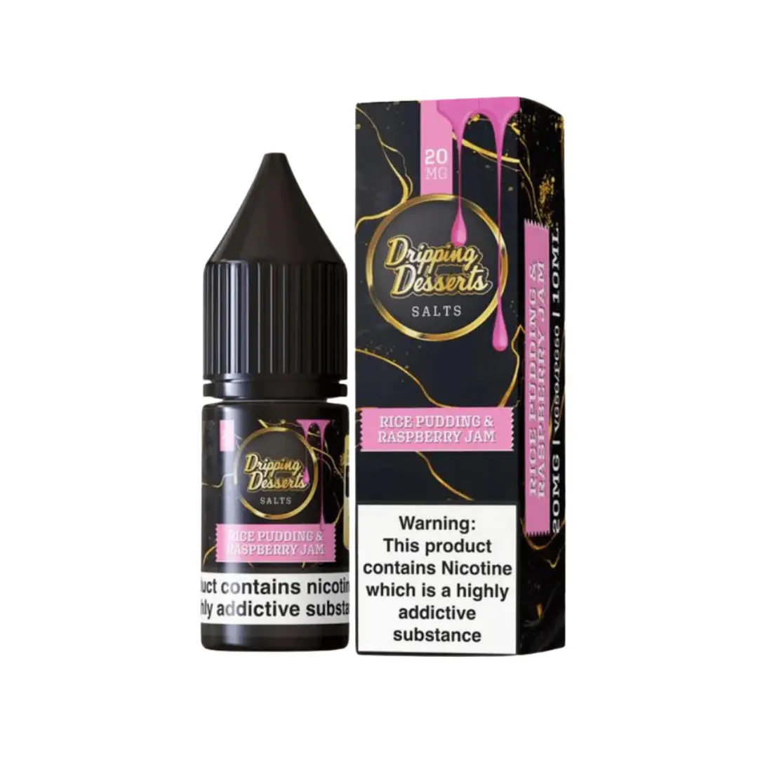 Dripping Desserts Rice Pudding & Raspberry Jam 10ml Nic Salt E-liquid