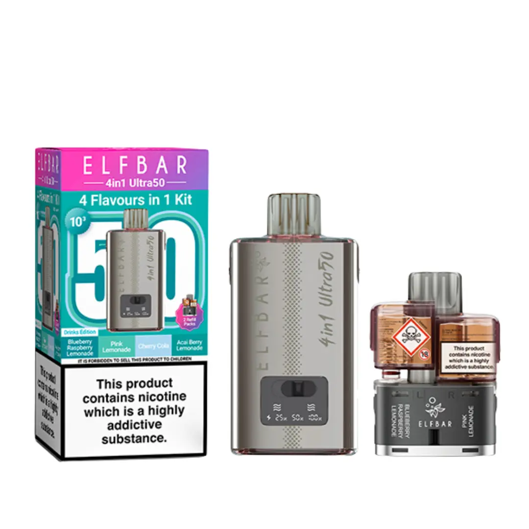 Elf Bar 4-in-1 Ultra 50 Prefilled Pod Kit - Image 5