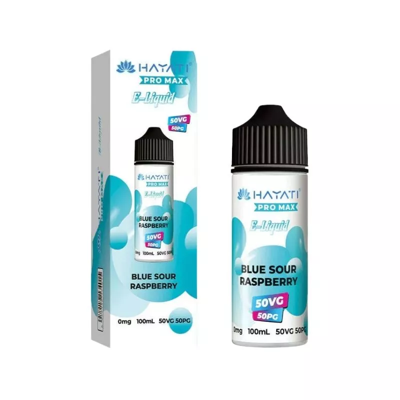 Hayati Pro Max Blue Sour Raspberry 50/50 100ml Shortfill