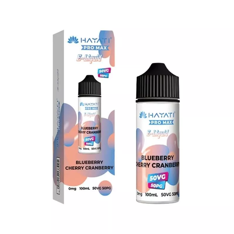 Hayati Pro Max Blueberry Cherry Cranberry 50/50 100ml Shortfill