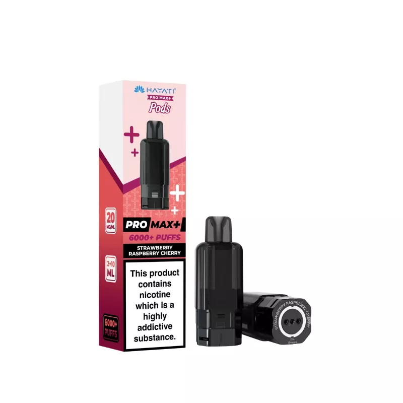 Hayati Pro Max Plus 6000 Strawberry Raspberry Cherry Refill Pods