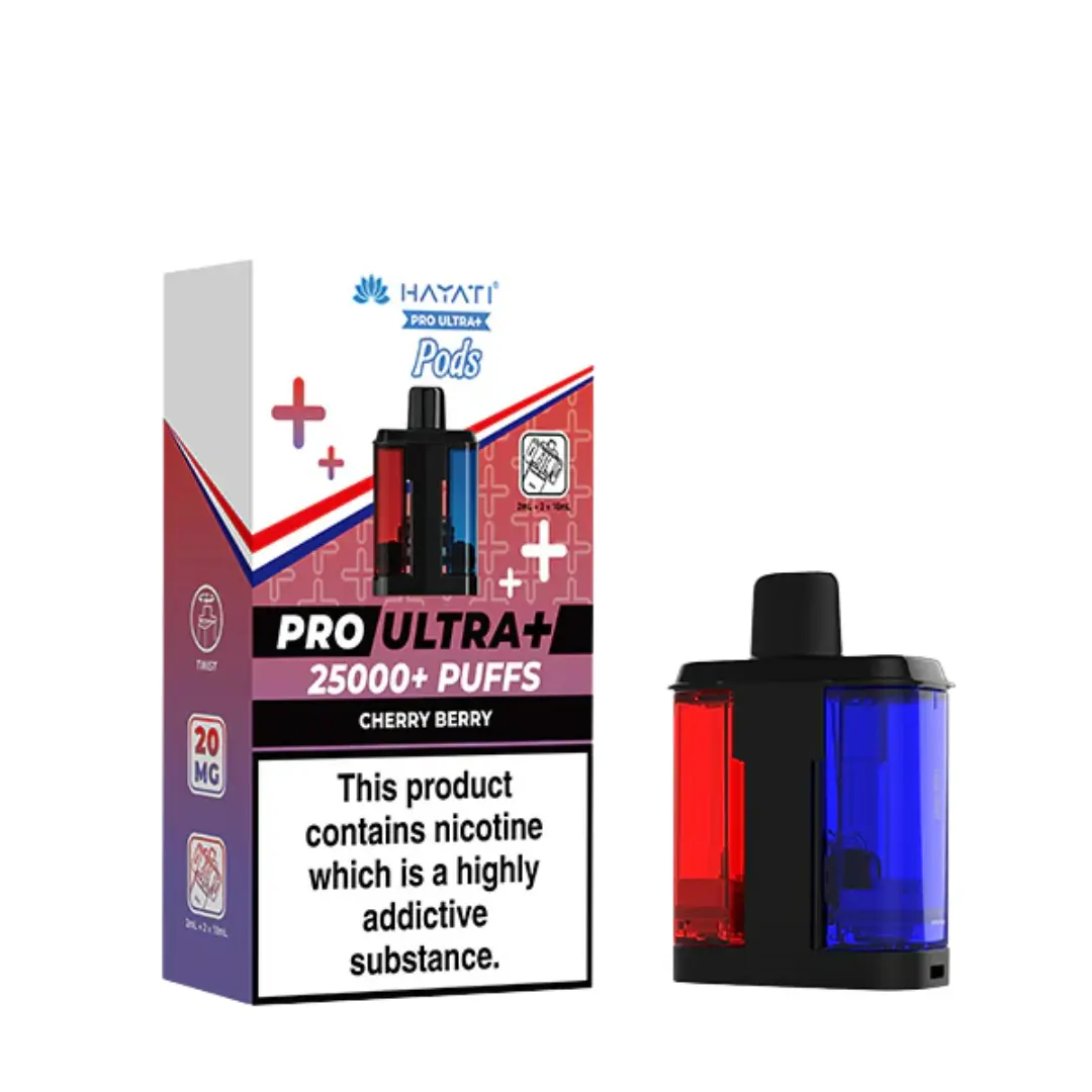 Hayati Pro Ultra Plus 25K Cherry Berry Refill Pods