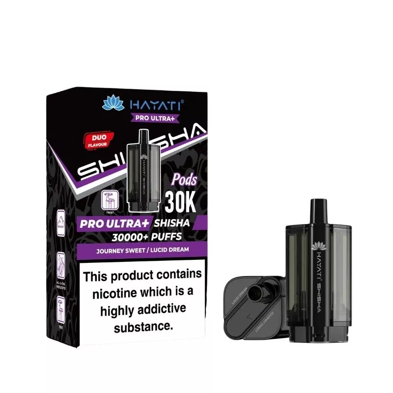 Hayati Pro Ultra Plus Shisha 30000 Journey Sweet / Lucid Dream Pods