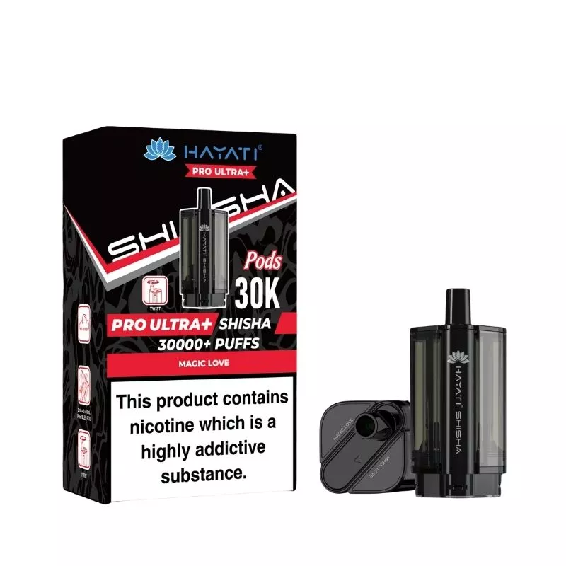 Hayati Pro Ultra Plus Shisha 30000 Magic Love Pods