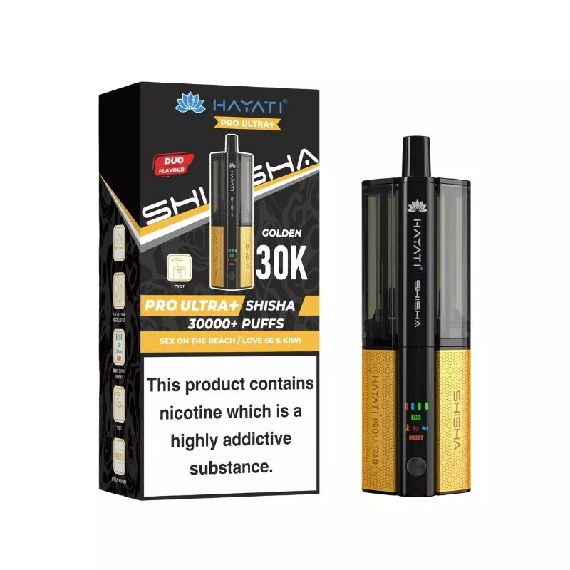 Hayati Pro Ultra Plus Shisha 30000 Prefilled Pod Vape Kit - Image 6