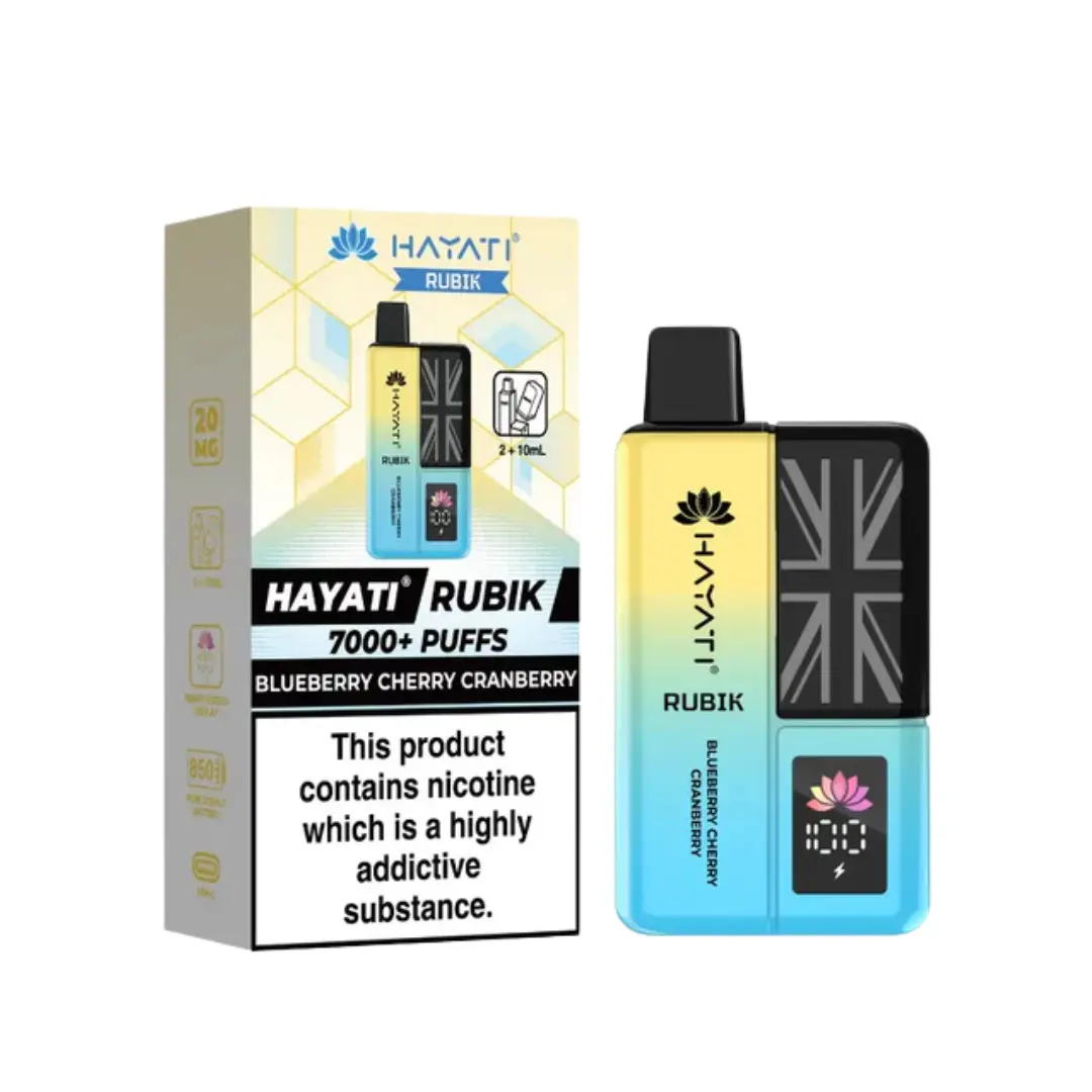 Hayati Rubik 7000 Puff Prefilled Pod Vape Kit - Image 5