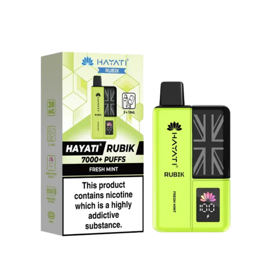 Hayati Rubik 7000 Puff Prefilled Pod Vape Kit - Image 8