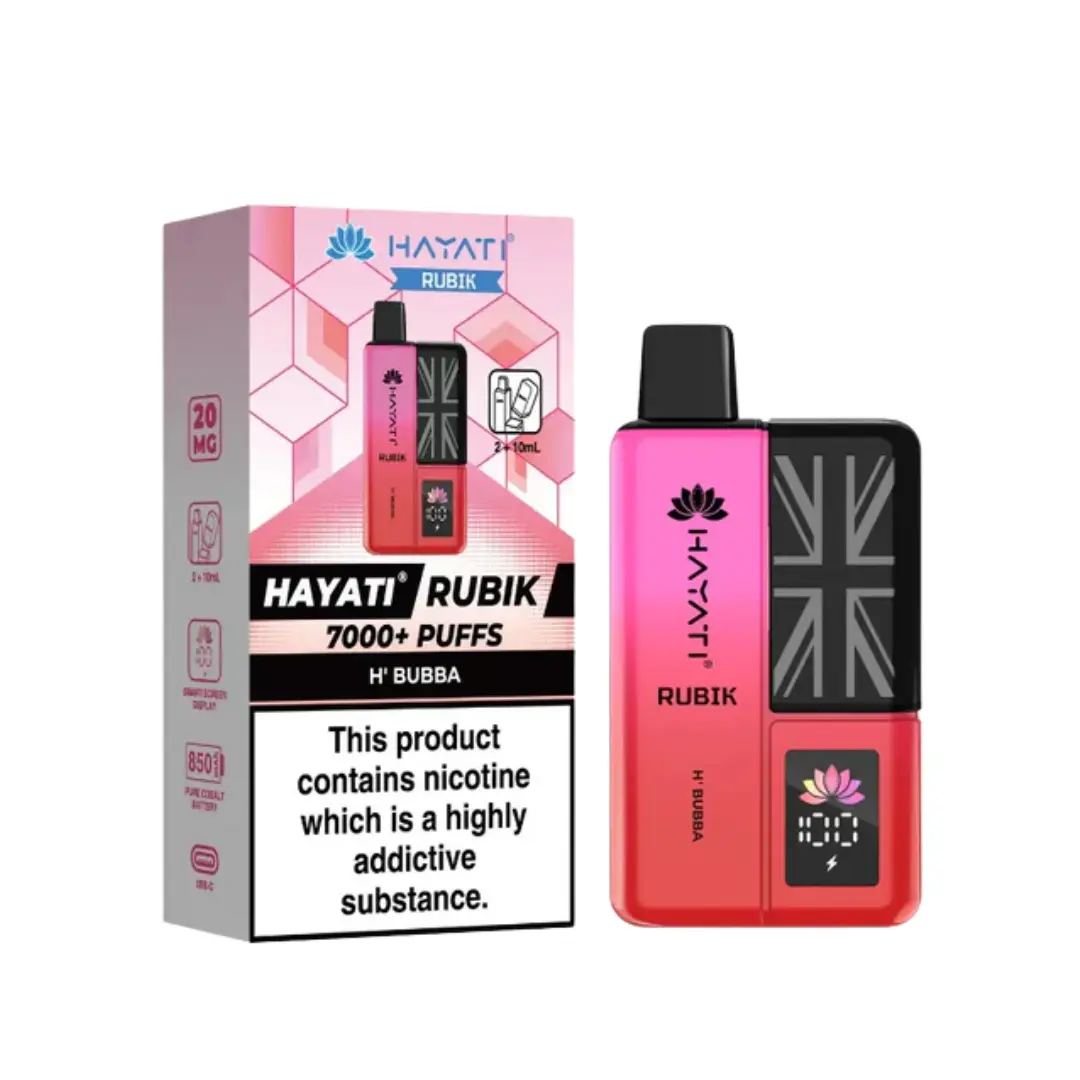 Hayati Rubik 7000 Puff Prefilled Pod Vape Kit - Image 9