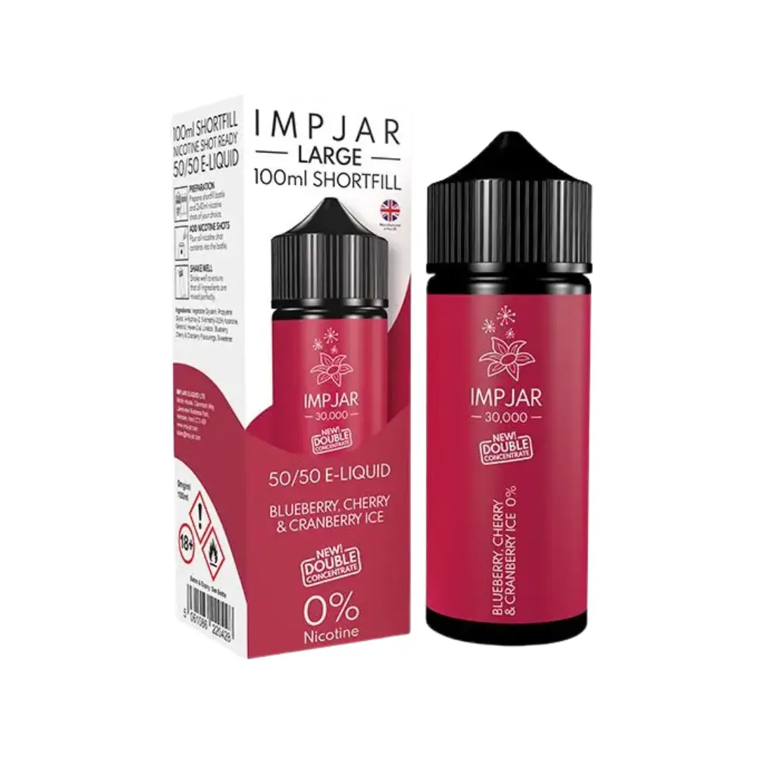 Imp Jar Large Blueberry Cherry Cranberry 100ml Shortfill