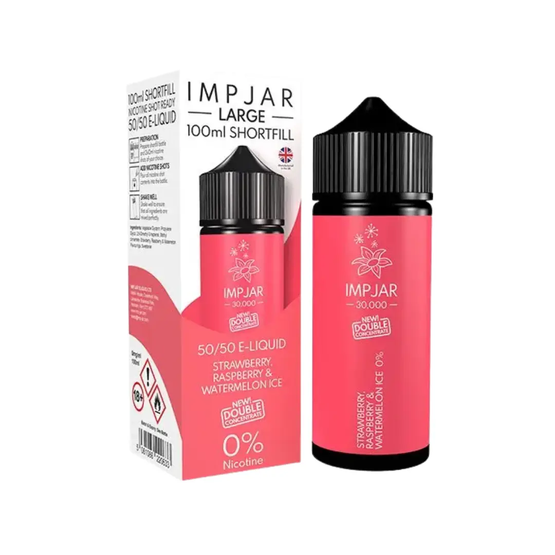 Imp Jar Large Strawberry Raspberry & Watermelon Ice 100ml Shortfill