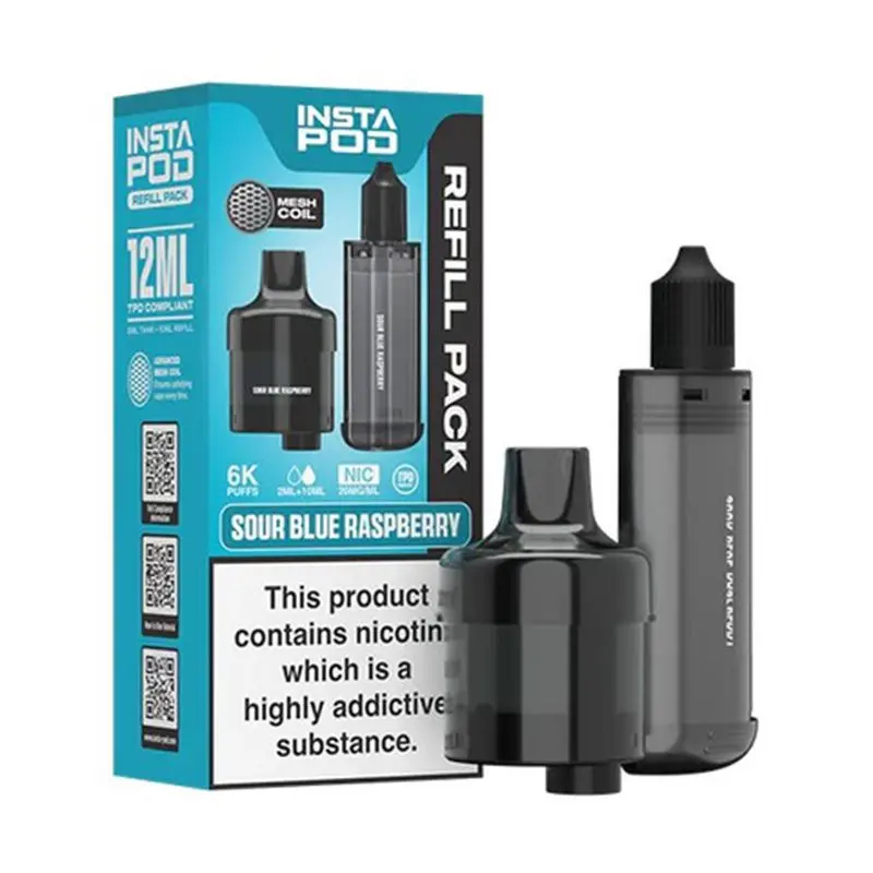 Instafill Insta Pod 6K Sour Blue Raspberry Prefilled Pods