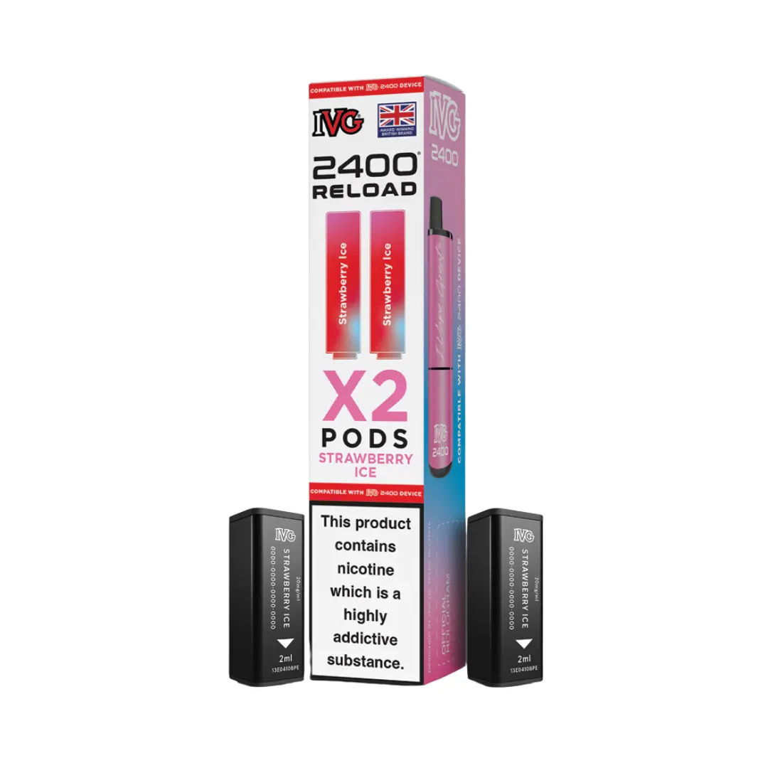 IVG 2400 Strawberry Ice Reload Pods