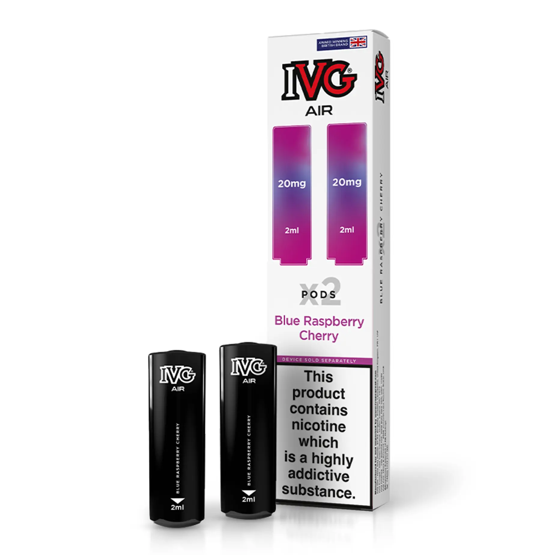 IVG Air Blue Raspberry Cherry Refill Pod