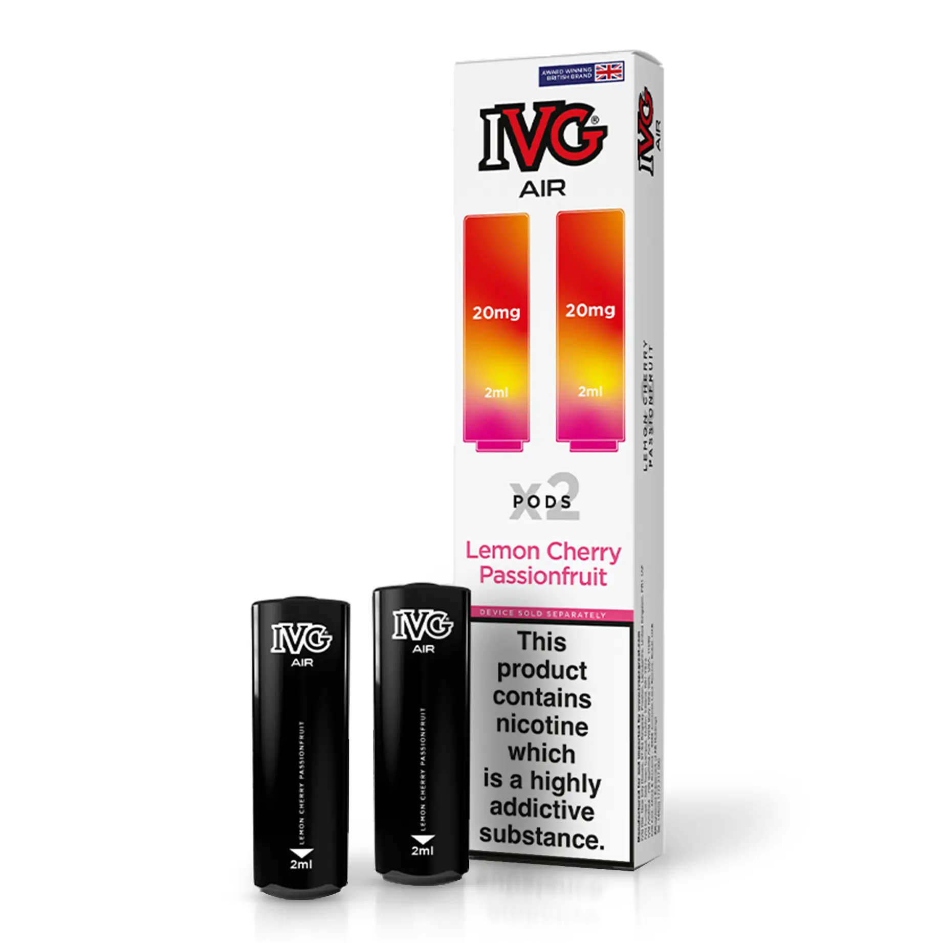 IVG Air Lemon Cherry Passionfruit Refill Pod