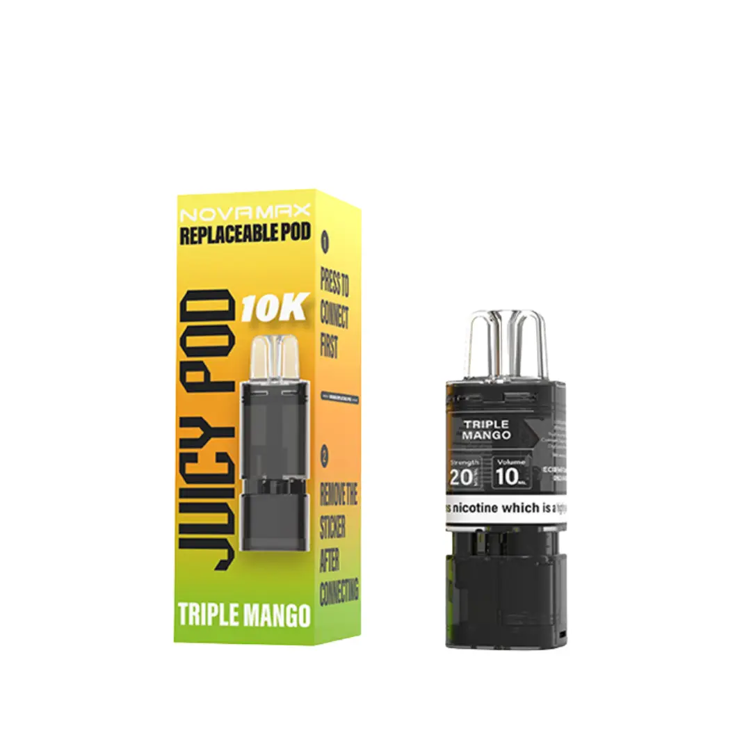 Juicy Pod Novamax 10K Triple Mango Refill Pods
