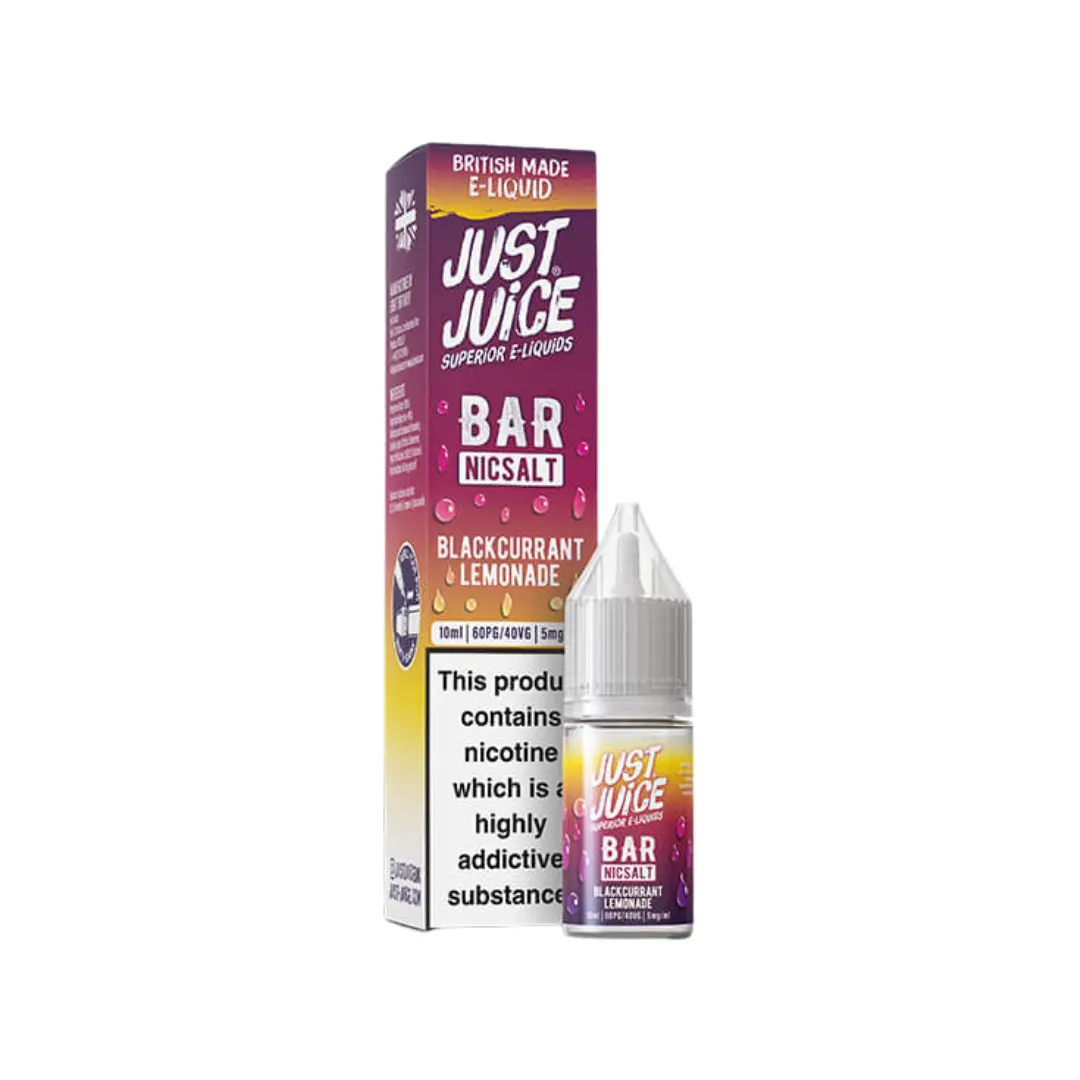 Just Juice Bar Blackcurrant Lemonade 10ml Nic Salt E-liquid
