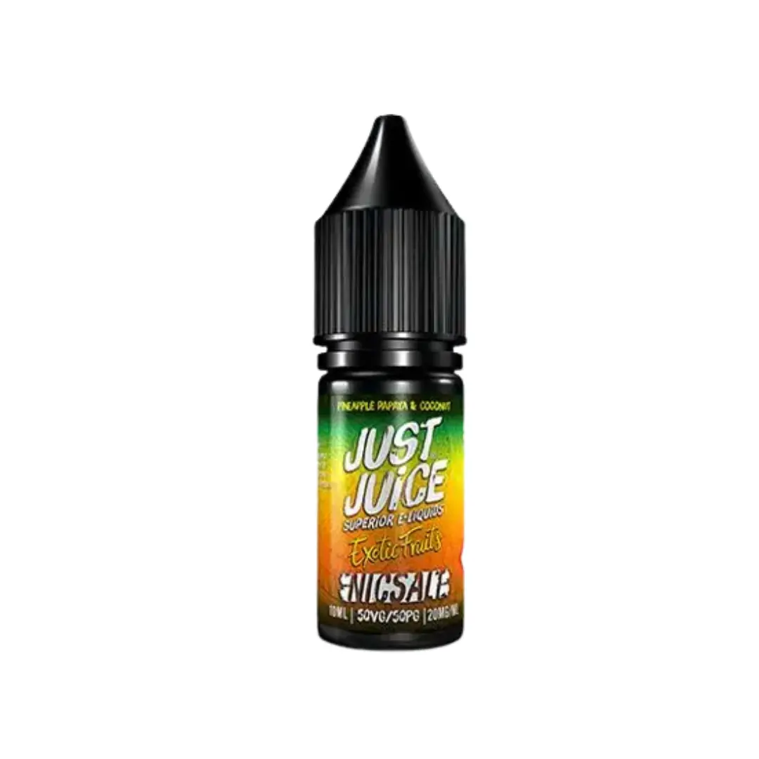 Just Juice Exotic Fruits Pineapple, Papaya & Coconut 10ml Nic Salt E-liquid