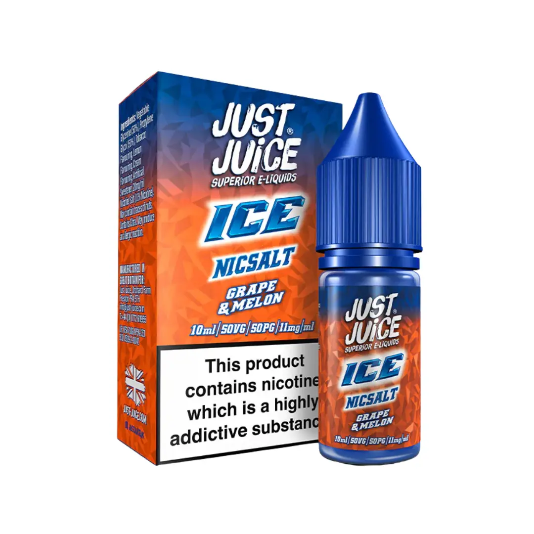 Just Juice Ice Grape & Melon Ice 10ml Nic Salt E-liquid