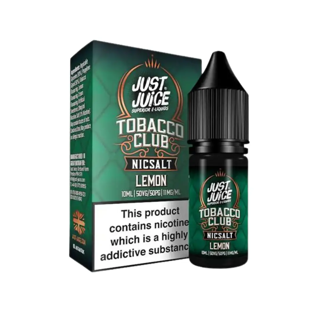 Just Juice Tobacco Club Lemon Tobacco 10ml Nic Salt E-liquid