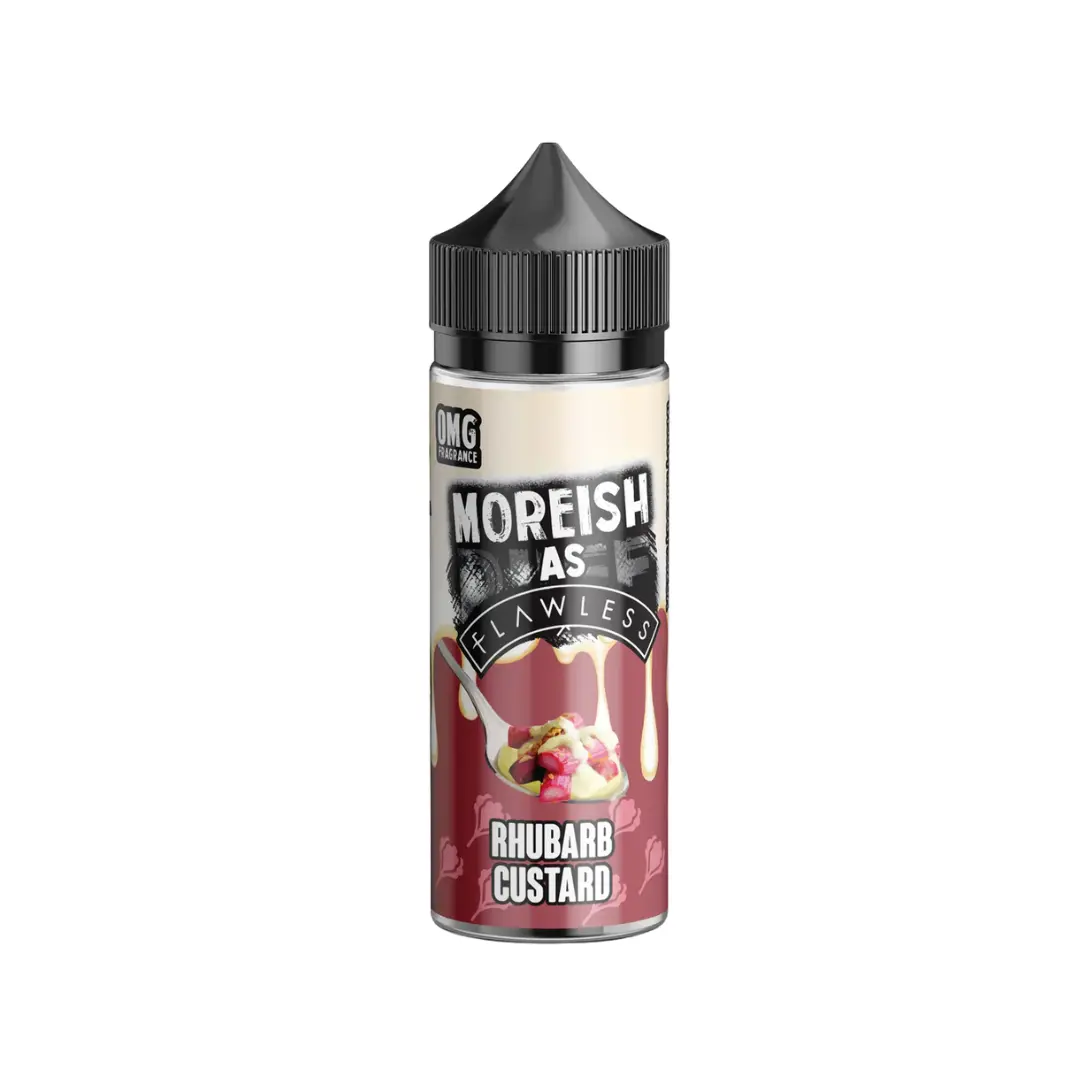 Moreish As Flawless Rhubarb Custard 100ml E-liquid