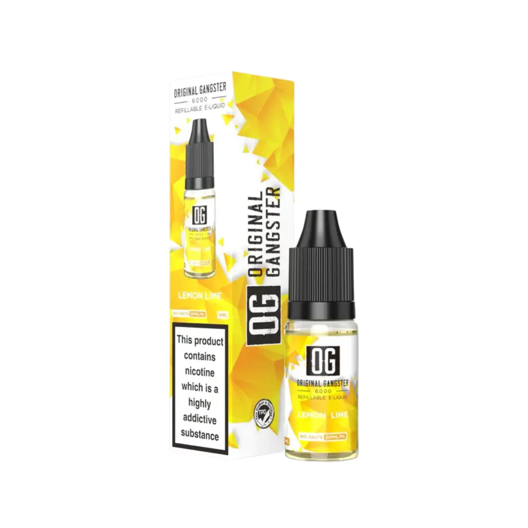 OG Original Gangster 6000 Lemon Lime 10ml Nic Salt E-liquid