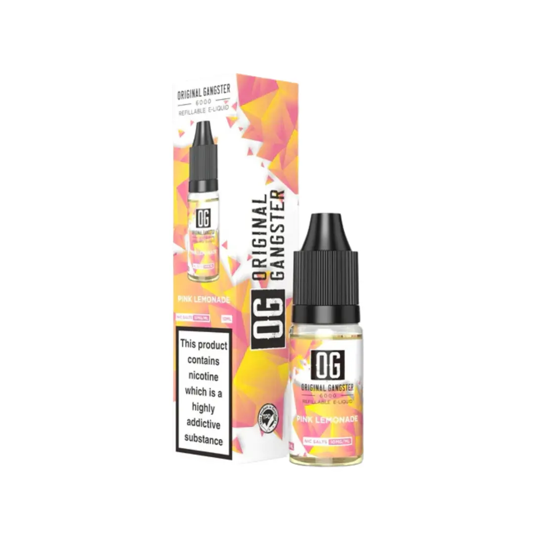 OG Original Gangster 6000 Pink Lemonade 10ml Nic Salt E-liquid