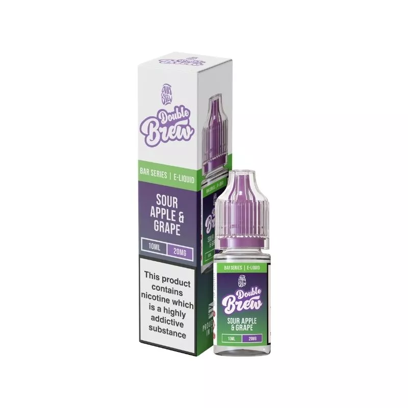 Ohm Brew Double Brew Sour Apple & Grape 10ml Nic Salt