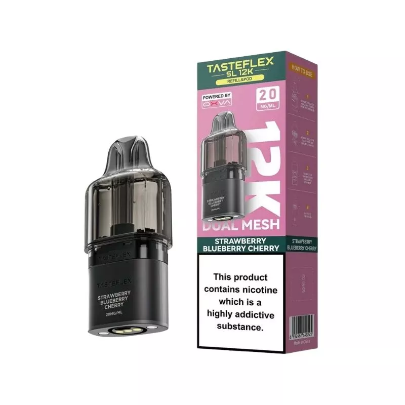 OXVA Tasteflex SL 12K Strawberry Blueberry Cherry Refill Pods