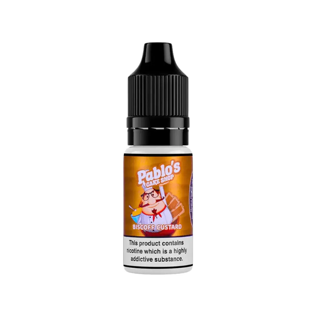 Pablo's Cake Shop Caramel Biscuit Custard 10ml Nic Salt E-liquid