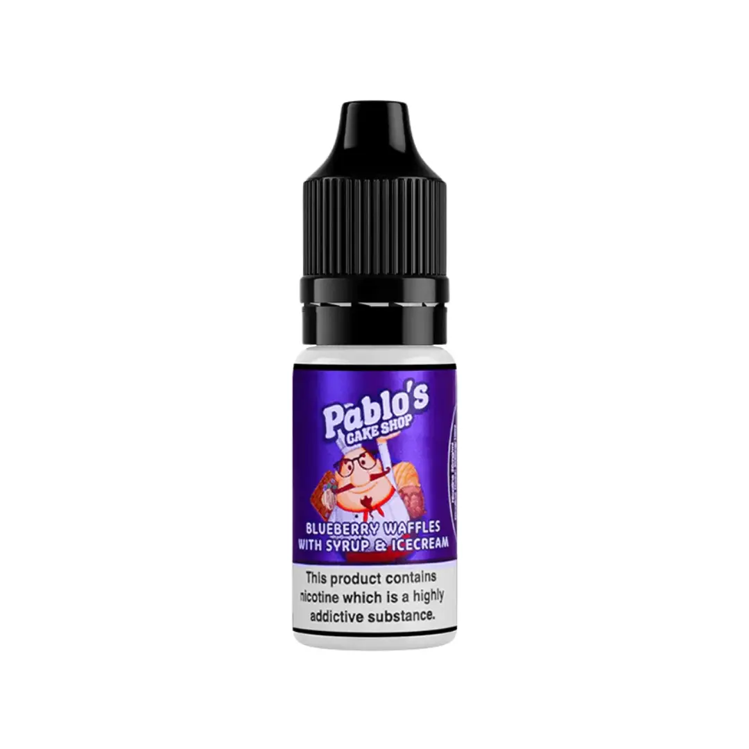 Pablo's Cake Shop Blueberry Waffles with Syrup & Ice Cream 10ml Nic Salt E-liquid