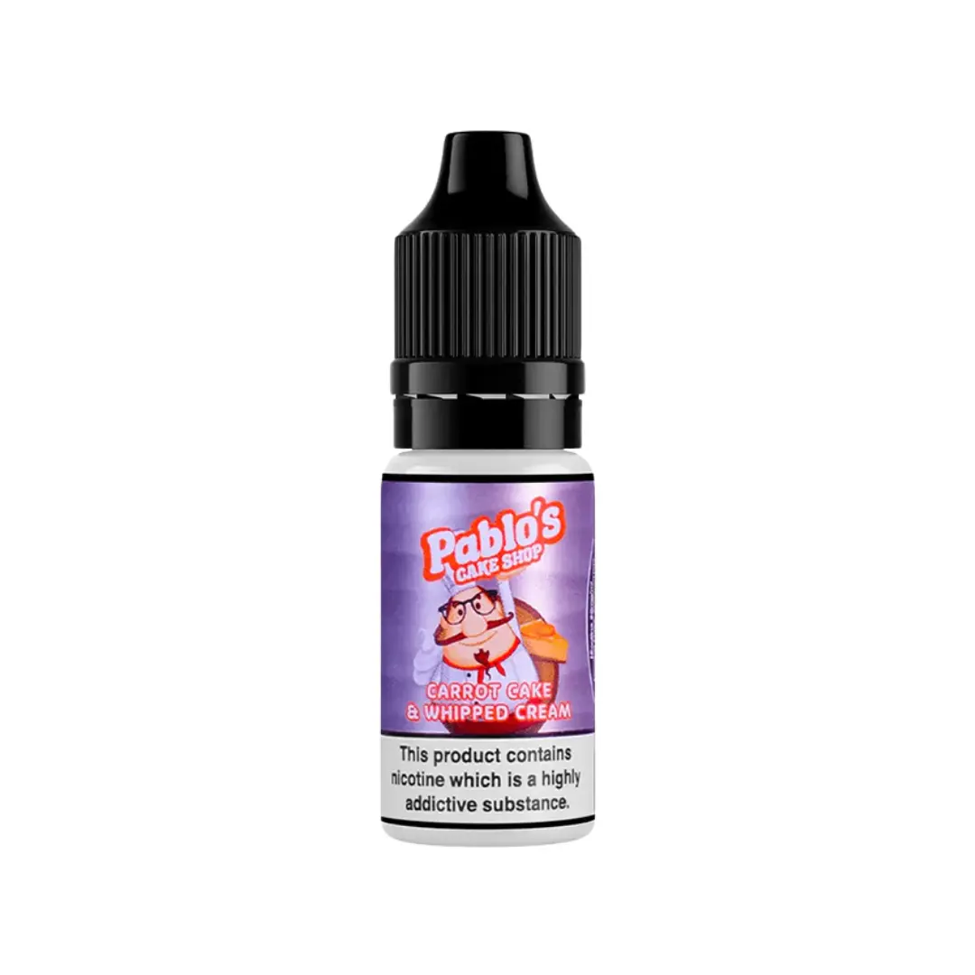 Pablo's Cake Shop Carrot Cake & Whipped Cream 10ml Nic Salt E-liquid