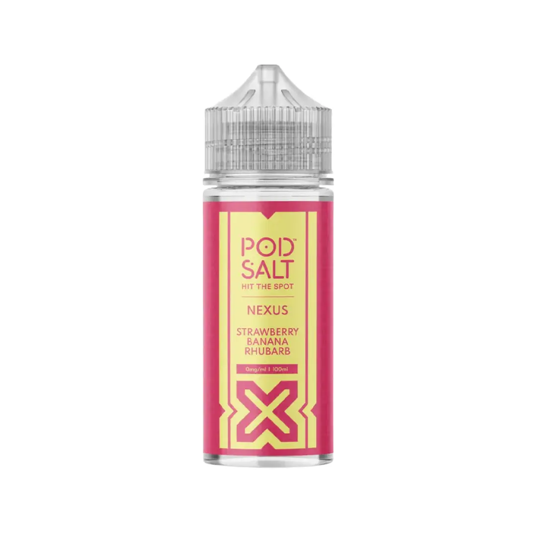 Pod Salt Nexus Strawberry Banana Rhubarb 100ml E-liquid