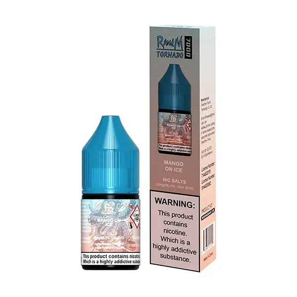 RandM Tornado 9000 Mango On Ice 10ml Nic Salt E-liquid
