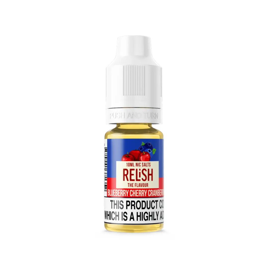 Relish Blueberry Cherry Cranberry 10ml Nic Salt