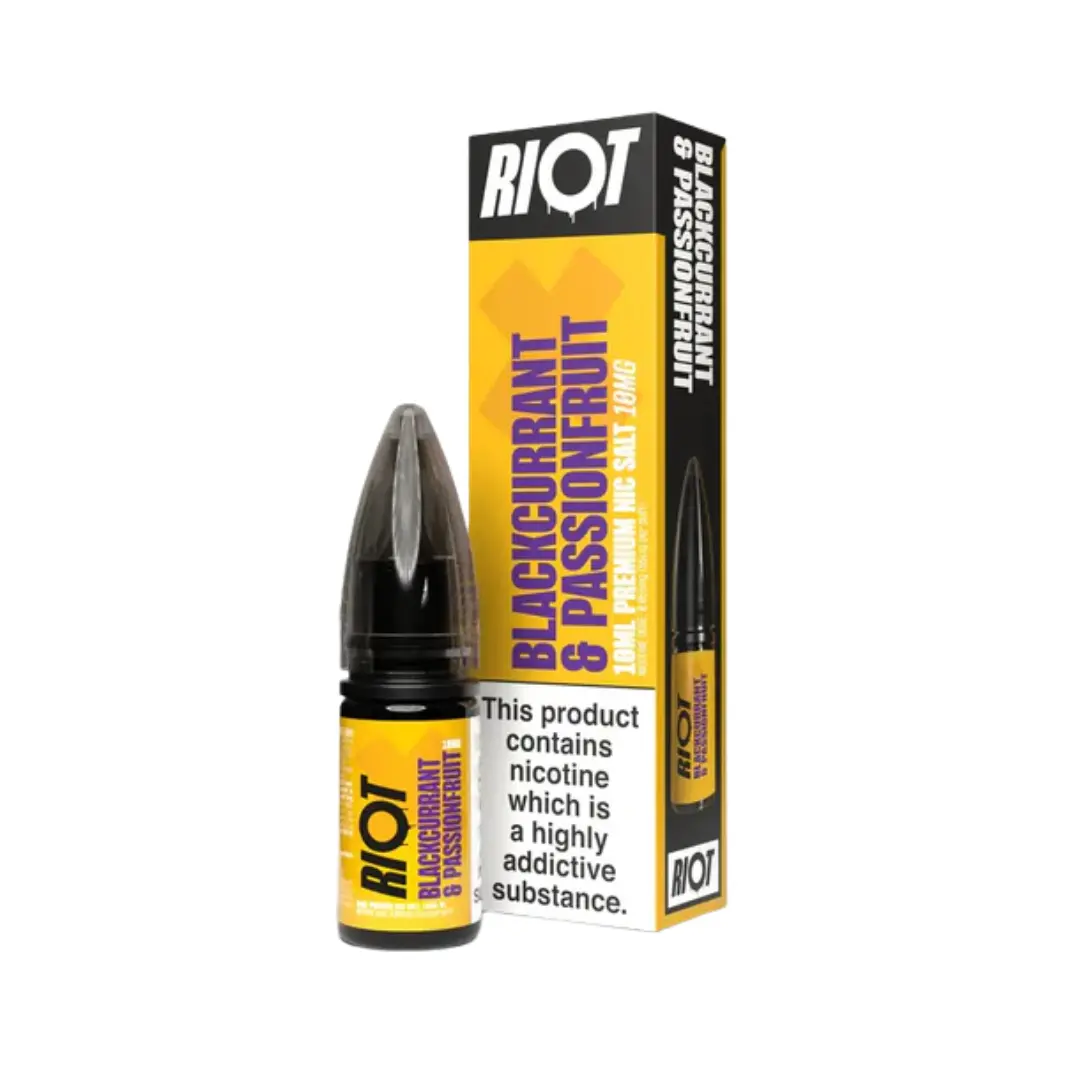 Riot X Blackcurrant & Passionfruit Nic Salt 10ml