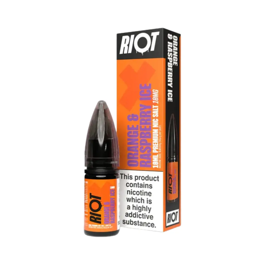 Riot X Orange & Raspberry Ice Nic Salt 10ml
