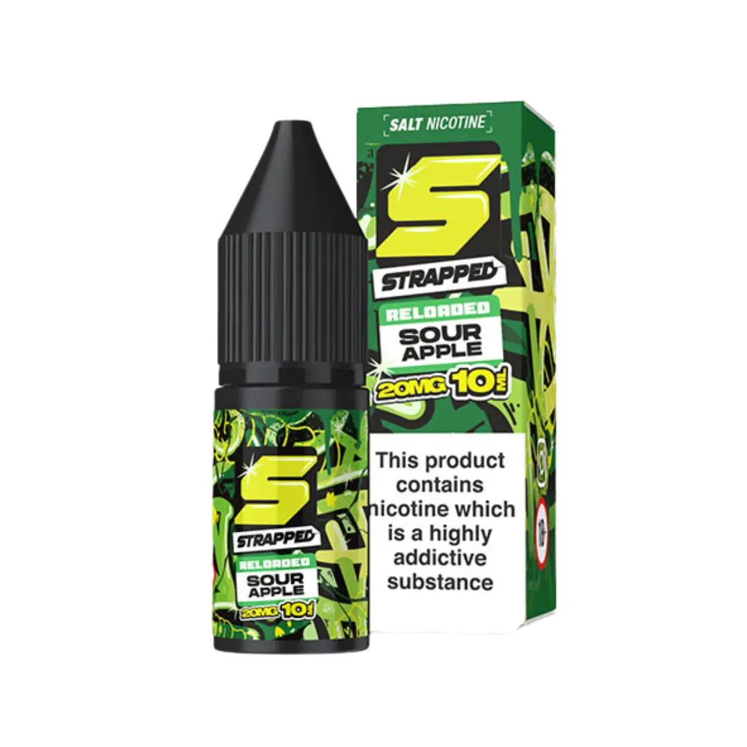 Strapped Reloaded Sour Apple 10ml Nic Salt