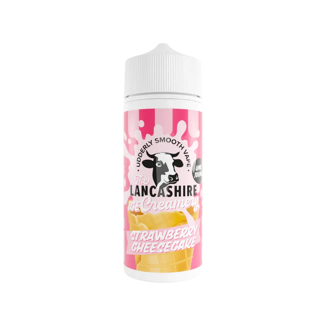 The Lancashire Ice Creamery Strawberry Cheesecake 100ml Shortfill